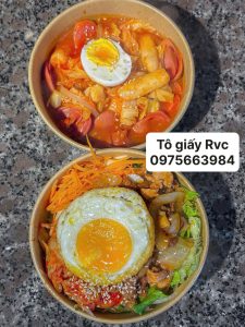 Một số lợi ích khi sử dụng tô giấy đựng thức ăn
