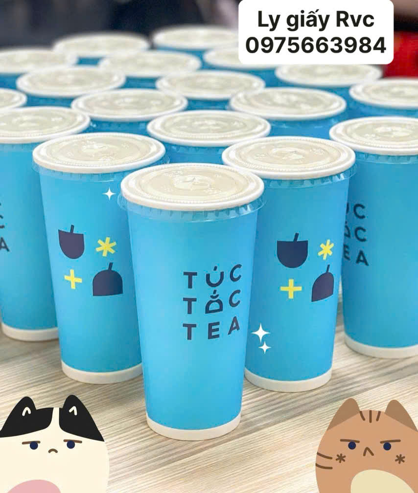 Ly giấy đựng trà trái cây, trà sữa 