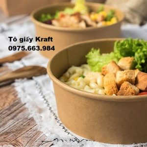 Tô giấy đựng Salad - sản phẩm thân thiện với môi trường
