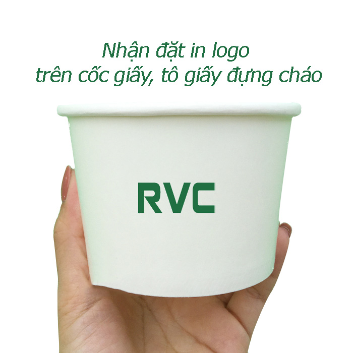 Chúng tôi có dịch vụ ini tên quán, logo quán lên cốc giấy, tô giấy đựng thức ăn