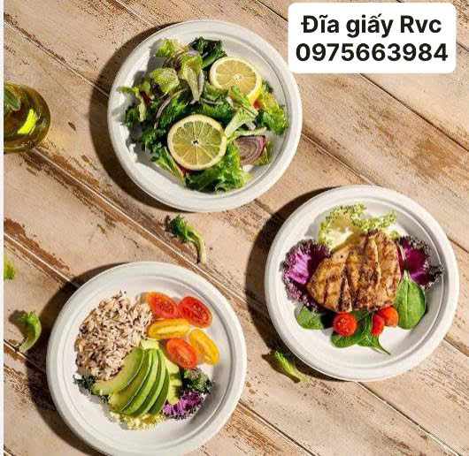 Đĩa giấy đựng thức ăn 