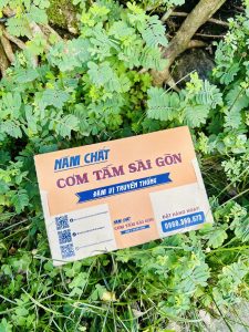 Hộp giấy đựng cơm in logo