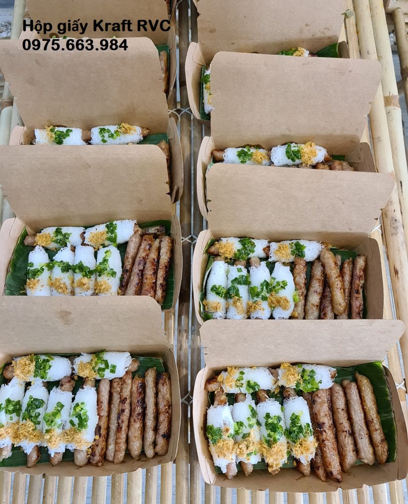 Hộp giấy đựng đồ ăn hop giay dung thuc an 40