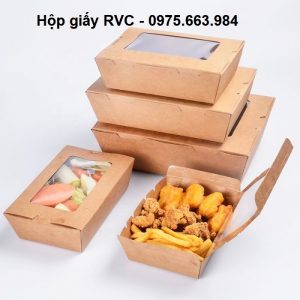 Hộp giấy Kraft có cửa sổ