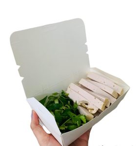 Hộp giấy trắng đựng thực phẩm