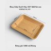 Khay giấy nâu 206x164mm đựng thức ăn tiện lợi 2 Khay giấy nâu 206x164mm đựng thức ăn tiện lợi