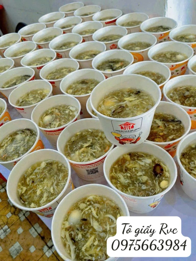 Tô giấy đựng thức ăn giá rẻ 