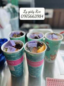 Ly giấy in ấn giá rẻ, đựng đồ uống tiện lợi được sử dụng phổ biến tại nhiều quán cafe