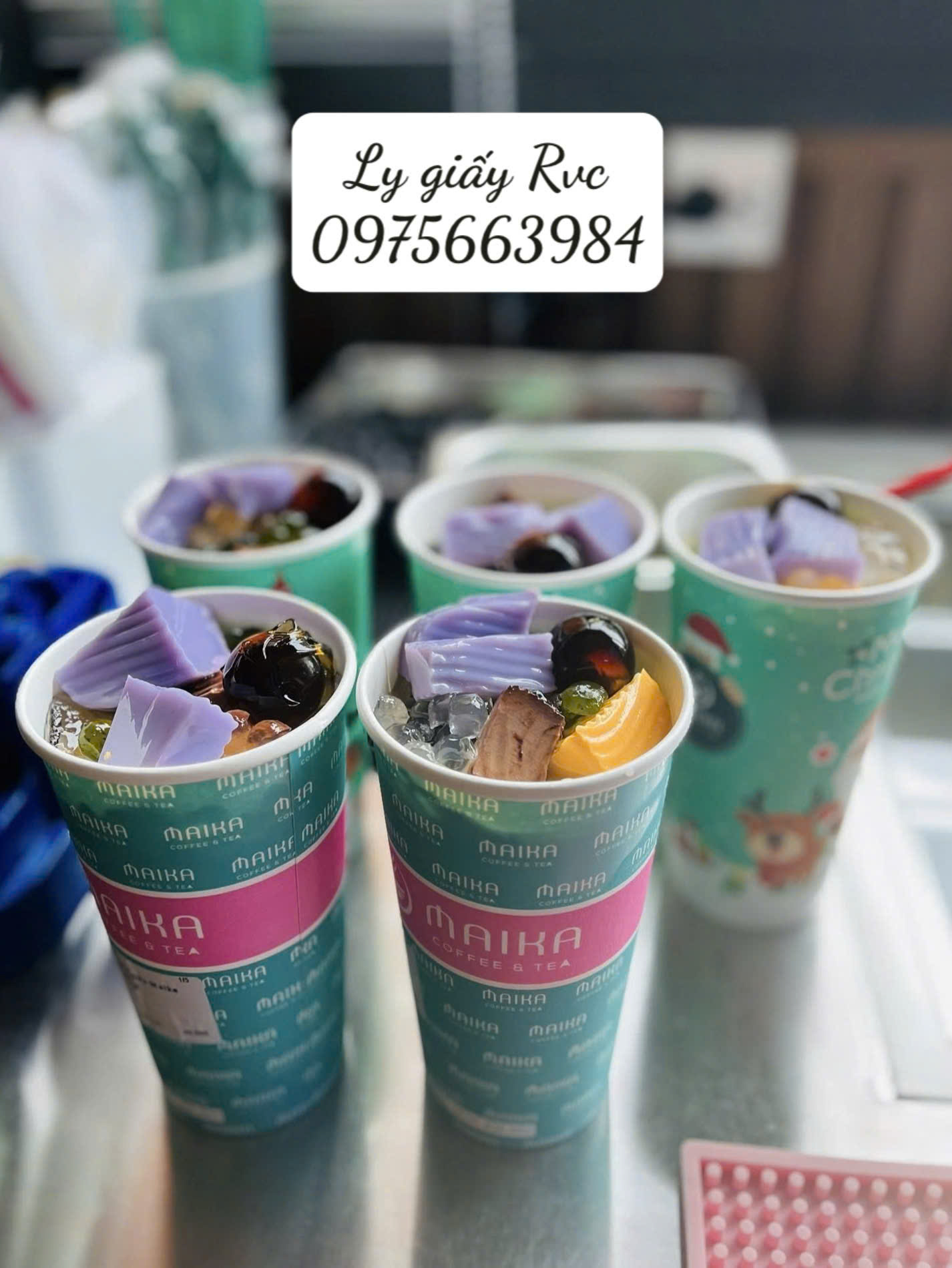 Ly giấy in ấn giá rẻ, đựng đồ uống tiện lợi được sử dụng phổ biến tại nhiều quán cafe