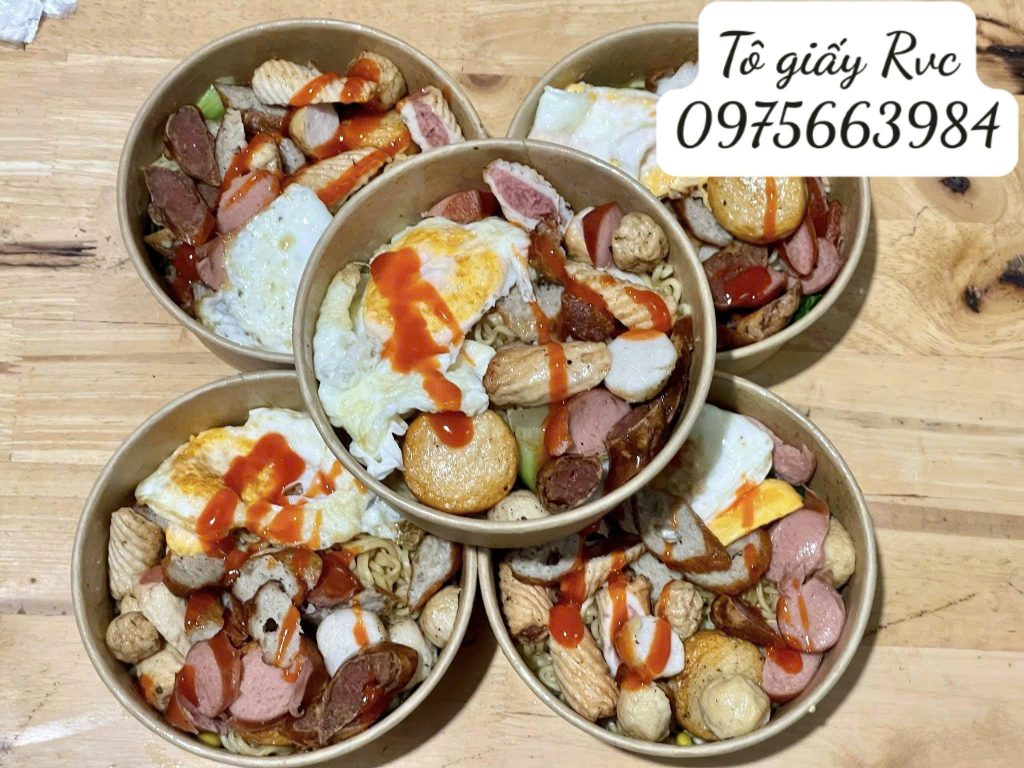 Tô giấy kraft đựng đồ ăn nóng an toàn, đảm bảo sức khỏe 1 z6782321748987 0375e22105d9e45f563a90ad870d8691