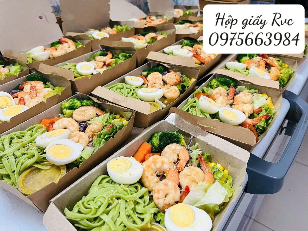 Hộp giấy kraft 900ml đựng đồ ăn, in ấn đẹp mắt 2 z6913439140895 9616771392ebdc8125266d930c3a5102